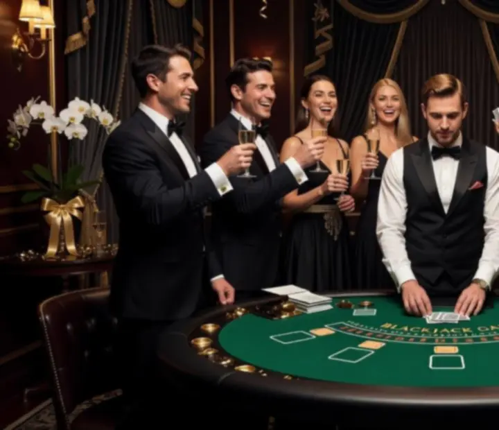 Koláž zážitkov z blackjack večerov v Noble Gala