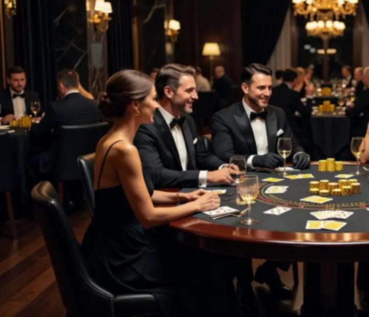 Elegantný večerný blackjack stôl v Noble Gala